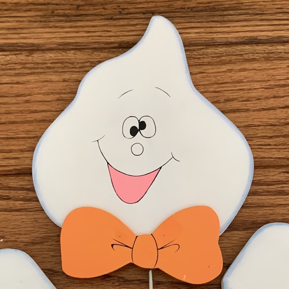 Wooden ghost pumpkin decoration kit. - Picture 4 of 9